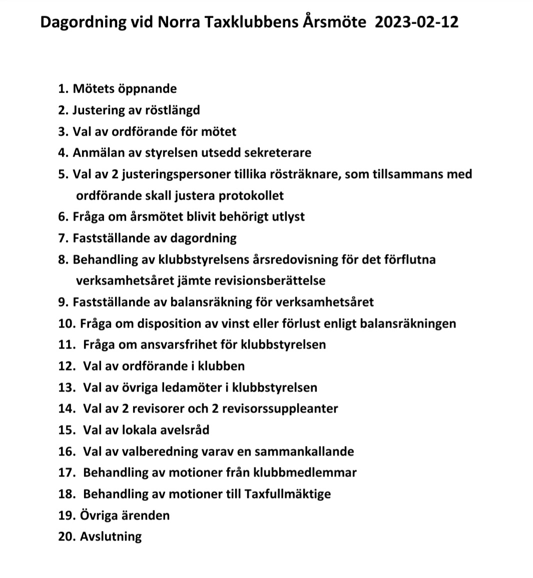 Dagordning2023